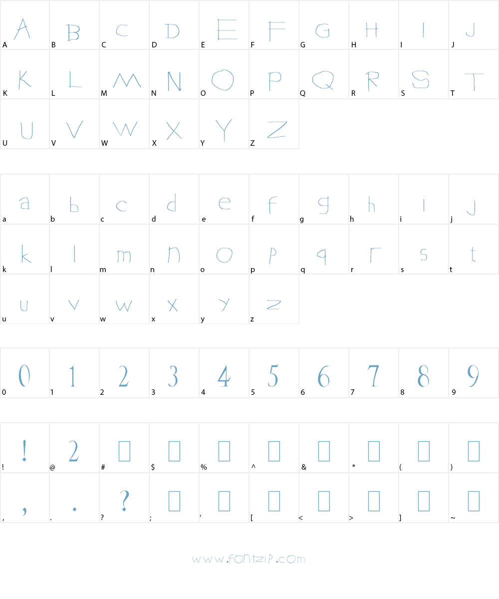 Learn English with Arif Font Character